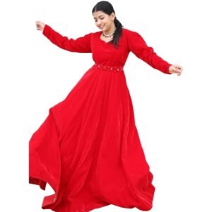 Red gown