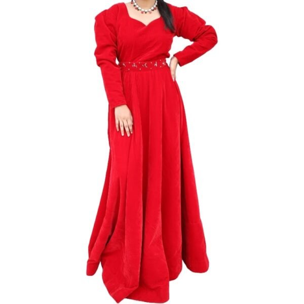 red gown